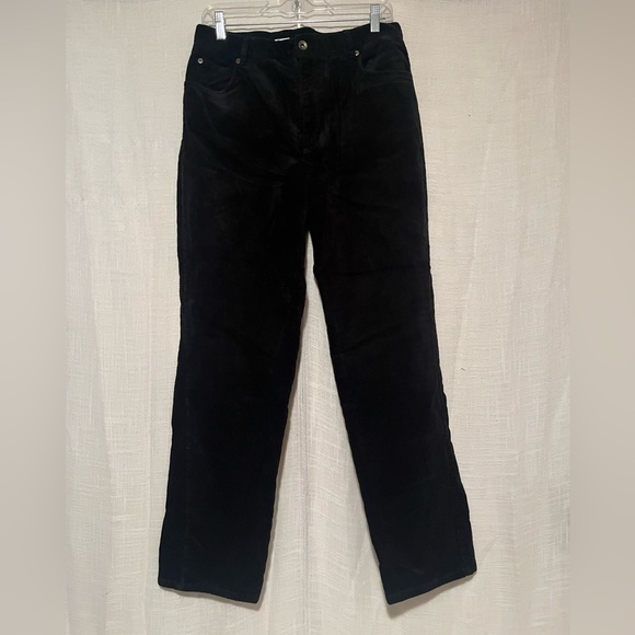 Jones New York Sport Black Corduroy Stretch Pants Women’s Size 12 - Picture 1 of 6